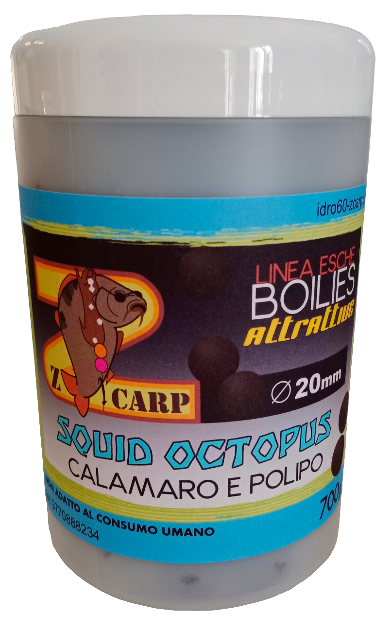Boilies attrattive - SQUID OCTOPUS - calamaro e polipo